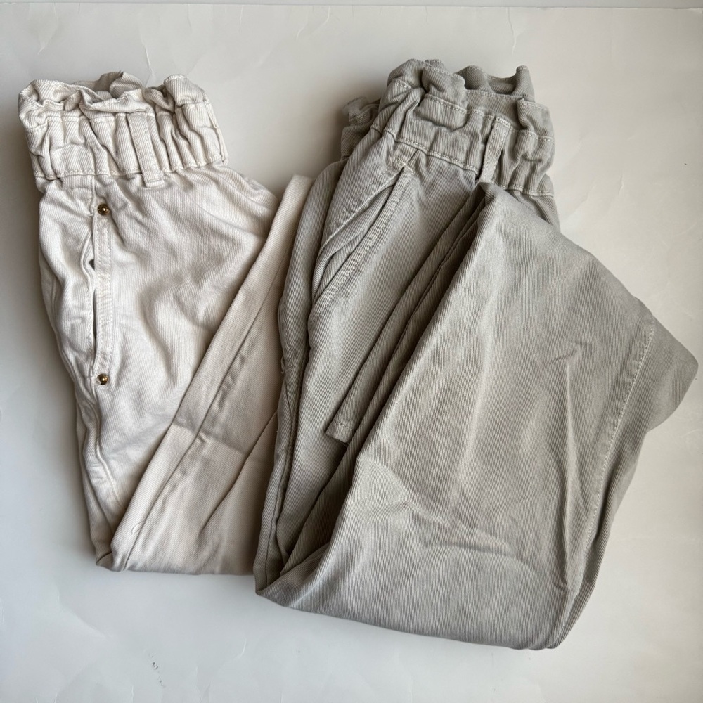 Zara Lot of 2 Women’s Elastic Waist Pants - Size 2 (Used)